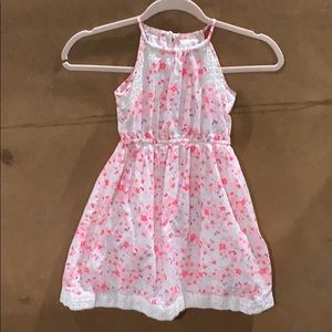 Sonoma girls pink floral sundress size 6
